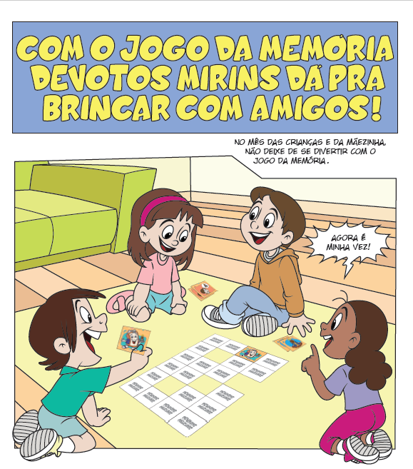 Jogo da memória para as crianças.